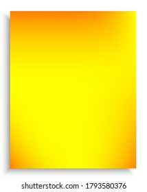 Trendy modern abstract background. Vector illustration concept. Cool backdrop with smooth and soft shadow. Yellow trendy and easy editable colored banner template.