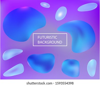 Trendy modern abstract background. Vibrant backdrop with colored bubbles and white shapes. Vector illustration layout. Pink elegant and easy editable smooth banner template.