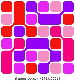 Trendy modern abstract pattern with geometric shapes, geometry graphics. Geometry modern grid pattern. Abstract pattern design. Graphic element modern pink violet background