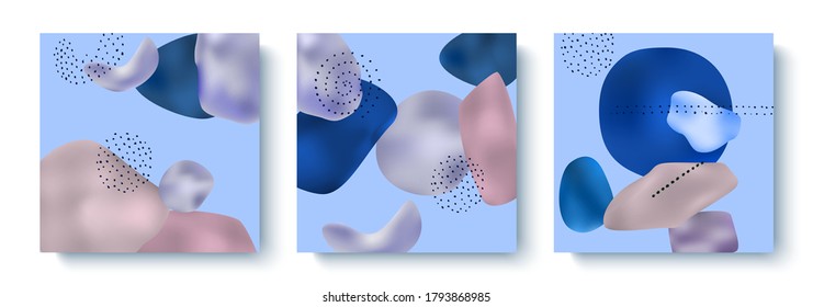 
Conjunto moderno y abstracto.Ilustración vectorial con elementos, formas, garabatos dibujados a mano. Para tarjetas, invitaciones, felicitaciones, banners, portadas, folletos, afiches.