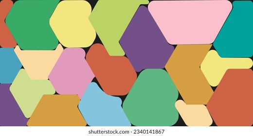 Trendy modern Avant-garde background. Simple distorted Organic Shapes. Wallpaper with naive trippy Form. Vector illustration.