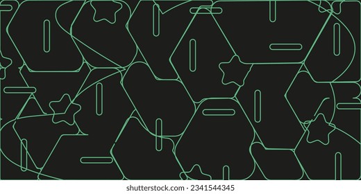 Trendy modern Avant-garde background. Simple distorted Organic Lines. Wallpaper with naive trippy Scribble. Vector illustration.