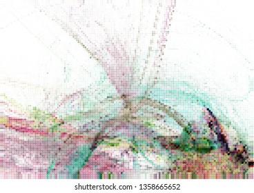 Trendy modern background with abstract halftone dots pattern.