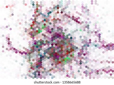 Trendy modern background with abstract halftone dots pattern.