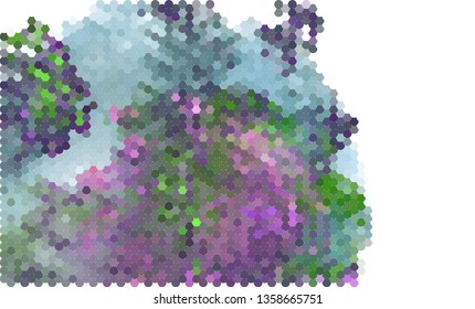 Trendy modern background with abstract halftone dots pattern.