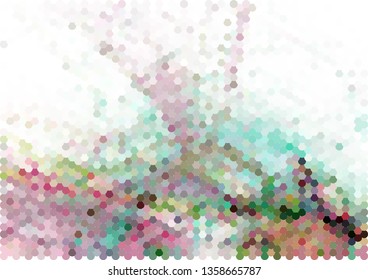 Trendy modern background with abstract halftone dots pattern.