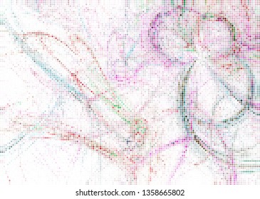 Trendy modern background with abstract halftone dots pattern.