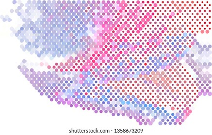 Trendy modern background with abstract halftone dots pattern.
