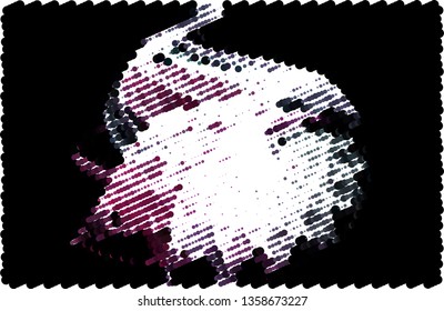 Trendy modern background with abstract halftone dots pattern.