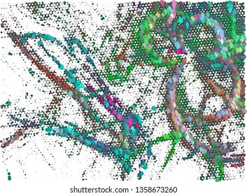 Trendy modern background with abstract halftone dots pattern.