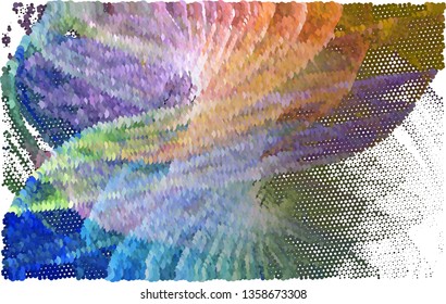 Trendy modern background with abstract halftone dots pattern.