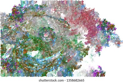 Trendy modern background with abstract halftone dots pattern.
