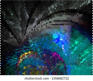 Trendy modern background with abstract halftone dots pattern.