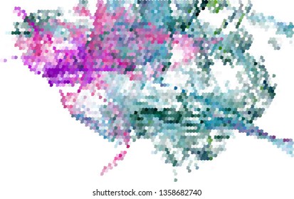 Trendy modern background with abstract halftone dots pattern.