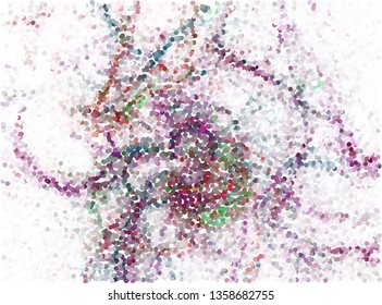 Trendy modern background with abstract halftone dots pattern.