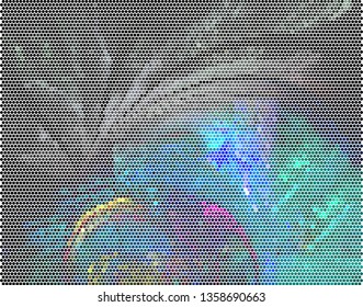 Trendy modern background with abstract halftone dots pattern.
