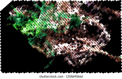 Trendy modern background with abstract halftone dots pattern.