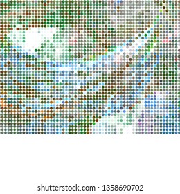 Trendy modern background with abstract halftone dots pattern.