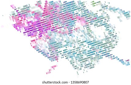 Trendy modern background with abstract halftone dots pattern.