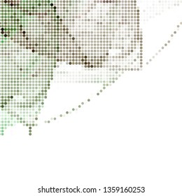 Trendy modern background with abstract halftone dots pattern.