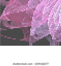 Trendy modern background with abstract halftone dots pattern.