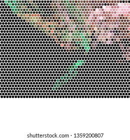 Trendy modern background with abstract halftone dots pattern. Blank space for text.