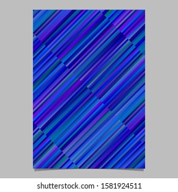 Trendy modern colorful diagonal stripe page background - abstract vector stationery template