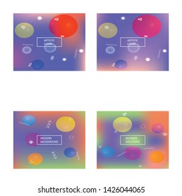 Trendy modern colourful background. Vector illustration layout. Simple backdrop with bright rainbow colors. Violet elegant and easy editable smooth banner template.