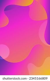 Trendy modern design vibrant liquid