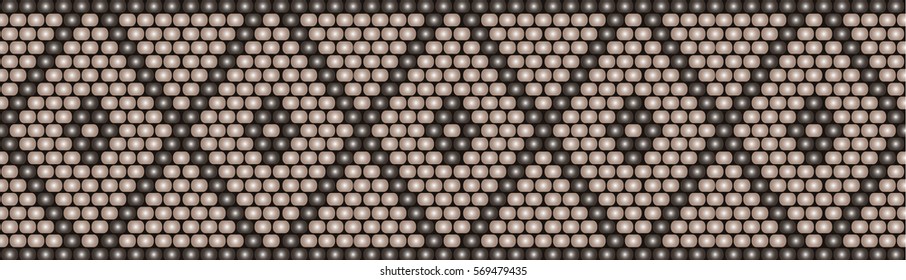 Trendy modern ethnic  beaded border, pattern embroidery cross, diamonds stripe
