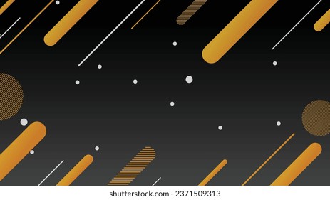 Trendy modern gradient abstract background black and yellow colors. Trendy geometric modern design background