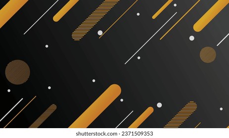 Trendy modern gradient abstract background black and yellow colors. Trendy geometric modern design background