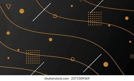 Trendy modern gradient abstract background black and yellow colors. Trendy geometric modern design background