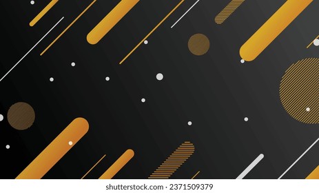 Color negro y amarillo del fondo abstracto moderno de degradado moderno de moda. Fondo de diseño geométrico moderno