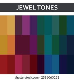 Trendy Modern Jewel Tone Color Palette