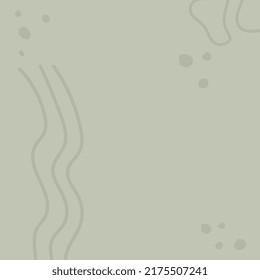 Trendy modern organic background with copy space text. Aesthetic nature design with abstract shapes and leaves. Editable vector template.