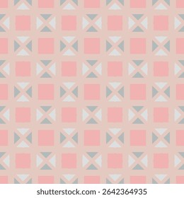 Сreative trendy modern seamless pattern in gray orange red for carpet, rug, scarf, shawl , pillow, tiles. Home  decor, interior design, cloth design. 
