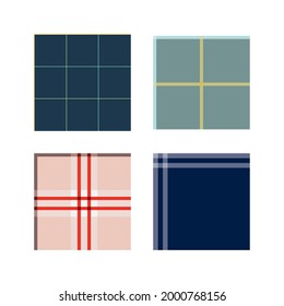 Trendy, modern simple check pattern background illustration.