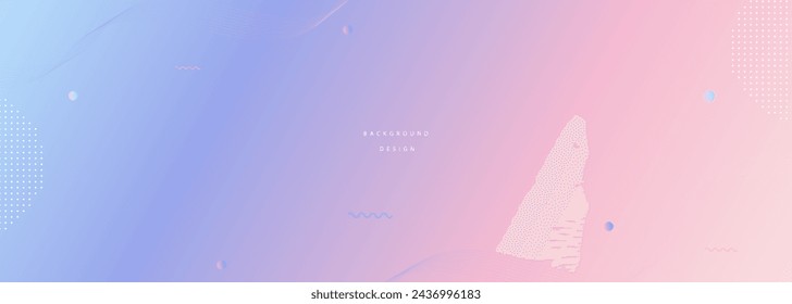 trendy Modern technology particles gradient background. Futuristic concept. Vector long banner for social media posts, website