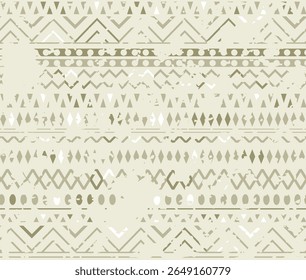 Trendy, modern textured tribal art seamless pattern. All over detailed tribal pattern ideas for textile, home decor, laminates, gift wrapping, template, banner. Vector illustration.