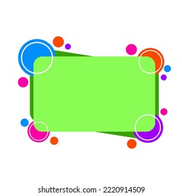 Trendy modern Vector illustration of text box for quotes, promotion, ads, sale, black friday, discount offer