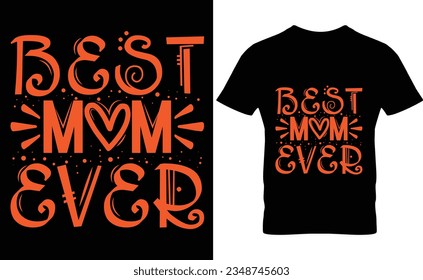 Trendy Mom T-Shirt Design Showcasing Bold Typography