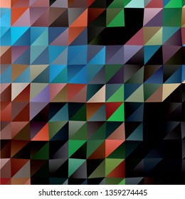 Trendy mosaic background with abstract polygonal filling. Blank space for text.