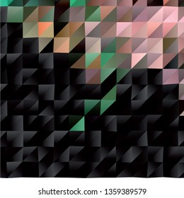 Trendy mosaic background with abstract polygonal filling. Blank space for text.