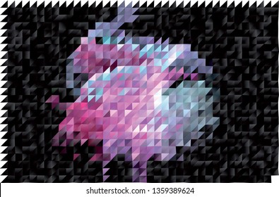 Trendy mosaic background with abstract polygonal filling. Blank space for text.