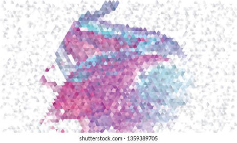 Trendy mosaic background with abstract polygonal filling. Blank space for text.