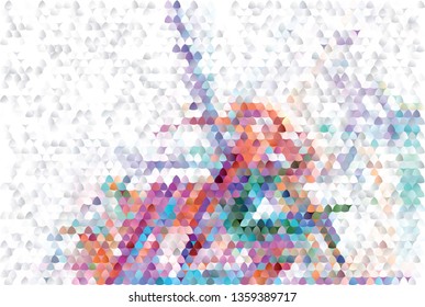 Trendy mosaic background with abstract polygonal filling. Blank space for text.