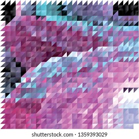 Trendy mosaic background with abstract polygonal filling. Blank space for text.