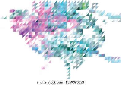 Trendy mosaic background with abstract polygonal filling. Blank space for text.