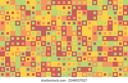 Mosaico moderno padrão com geometria estruturada. Um design de grade vibrante e colorido ideal para arte de capa, tecido ou cartazes criativos.